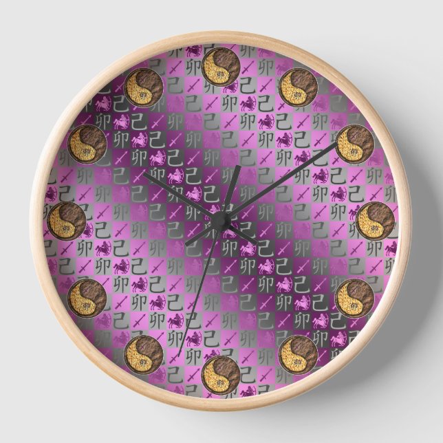 Sagittarius & Earth Rabbit Clock (Front)