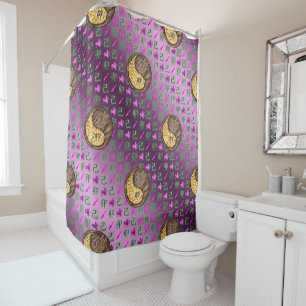 Sagittarius & Earth Rabbit Shower Curtain
