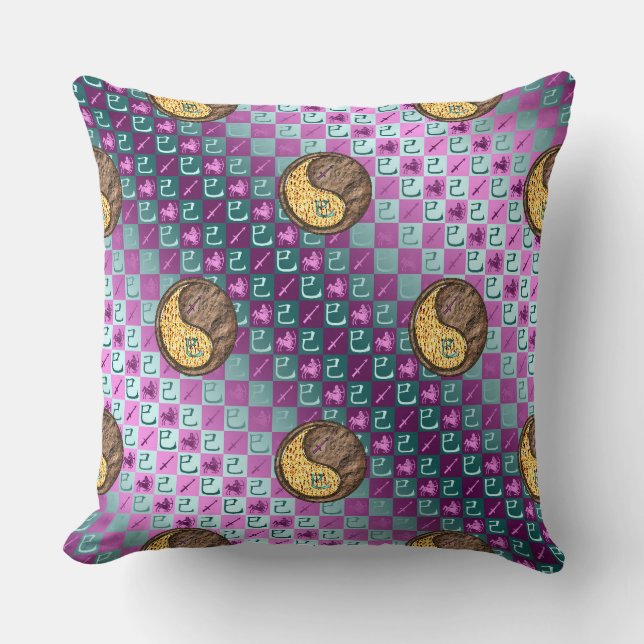 Sagittarius & Earth Snake Cushion (Front)