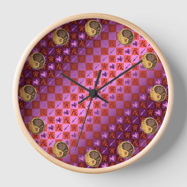 Sagittarius & Earth Tiger Clock (Front)
