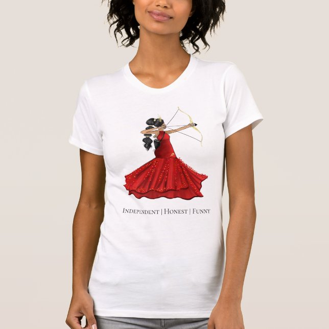 Sagittarius Female Goddess - Personality Traits  T-Shirt (Front)