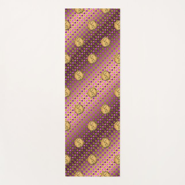 Sagittarius & Fire Dragon Yoga Mat (Front)