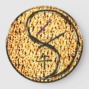 Sagittarius & Fire Horse Large Clock