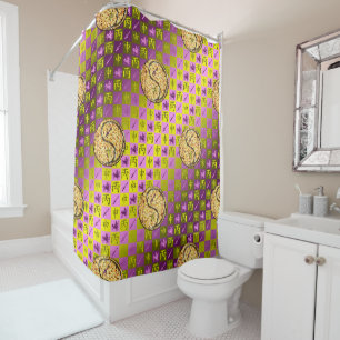 Sagittarius & Fire Monkey Shower Curtain