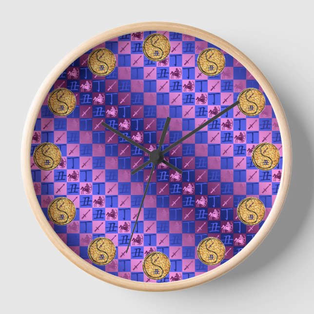 Sagittarius & Fire Ox Clock (Front)