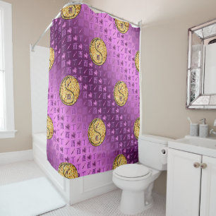 Sagittarius & Fire Rooster Shower Curtain