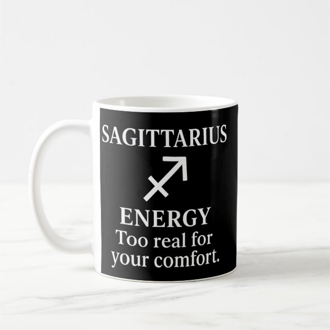 Sagittarius Fire Sign Zodiac Mug (Left)