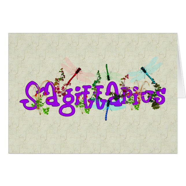 Sagittarius Flowers (Front Horizontal)
