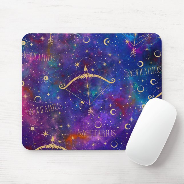 Sagittarius Galaxy Mouse Pad (With Mouse)