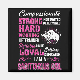 Sagittarius Girl Birthday Shirts Funny November Magnet