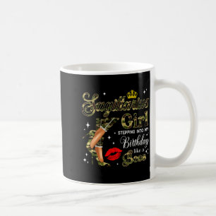 Sagittarius Girl Camouflage Black Woman Camo Heels Coffee Mug