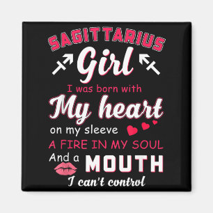 Sagittarius Girl Funny Quote With Zodiac Sign Magnet