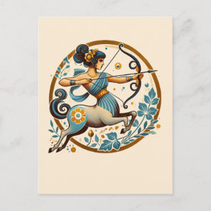 Sagittarius Goddess Birthday Astrology Postcard