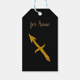Sagittarius  Golden Custom Astrology Sign Gift Tags