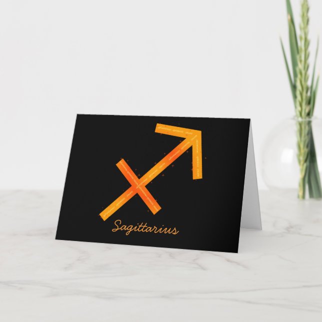 Sagittarius Greeting Card- Blank Card (Front)
