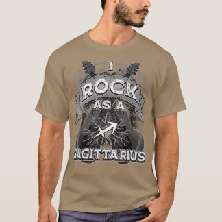 Sagittarius Guitar I Rock As A Sagittarius Zodiac T-Shirt