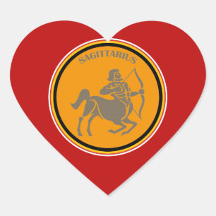 Sagittarius Heart Sticker