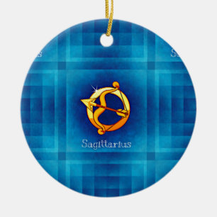 sagittarius horoscope ceramic tree decoration