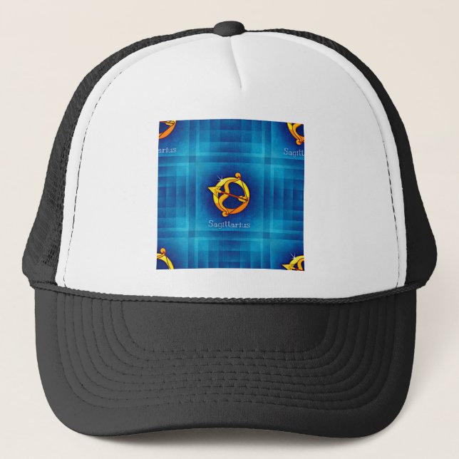 sagittarius horoscope trucker hat (Front)