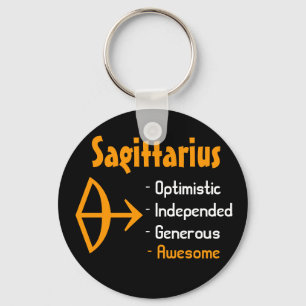 Sagittarius Key Ring