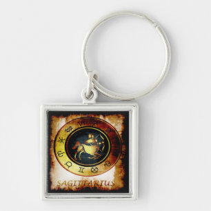 Sagittarius Key Ring