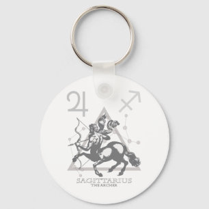 Sagittarius Key Ring