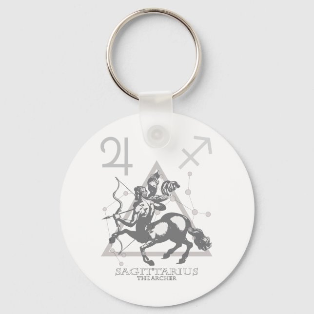 Sagittarius Key Ring (Front)