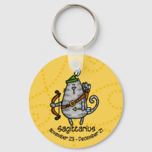 sagittarius keychain