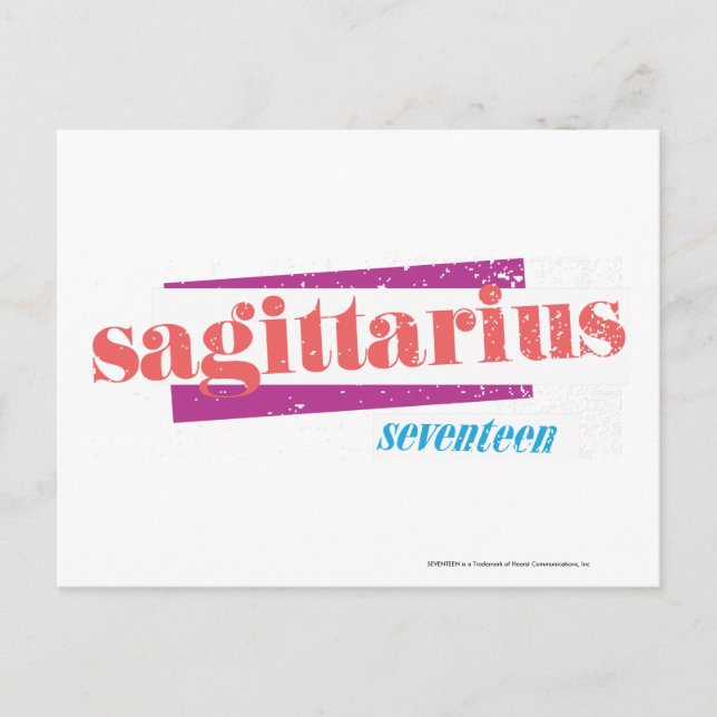 Sagittarius LtPink Postcard (Front)