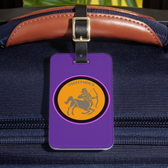 Sagittarius Luggage Tag  (Front Insitu 2)