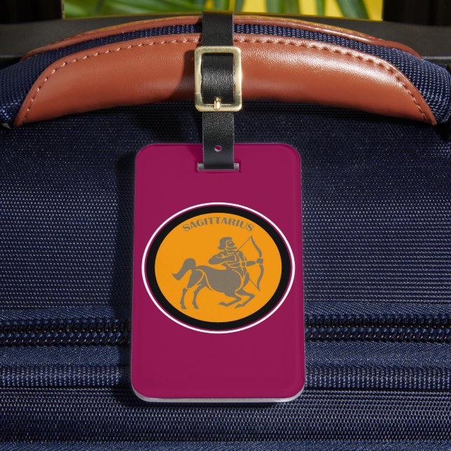 Sagittarius Luggage Tag  (Front Insitu 2)