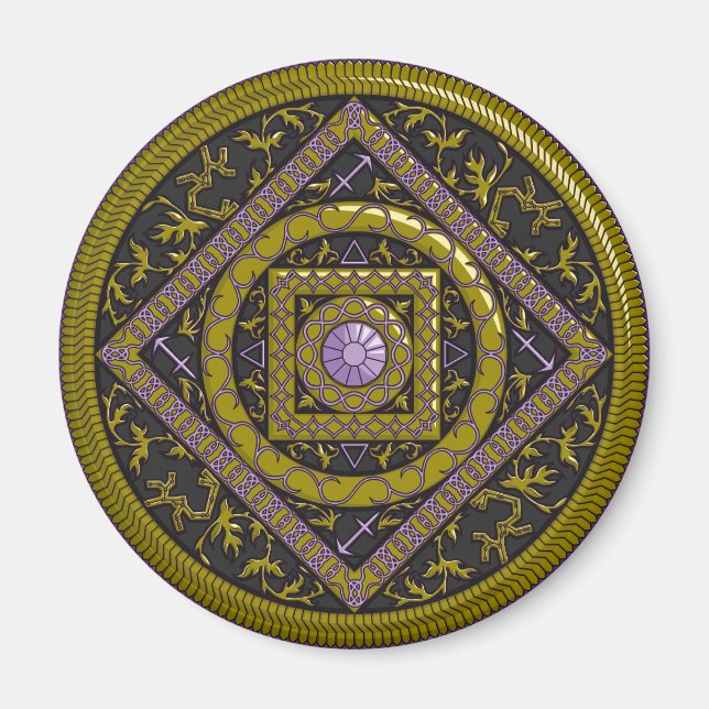 Sagittarius Mandala Magnet (Front)