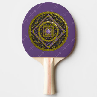 Sagittarius Mandala Ping Pong Paddle