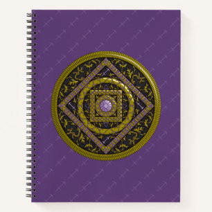 Sagittarius Mandala Spiral Notebook