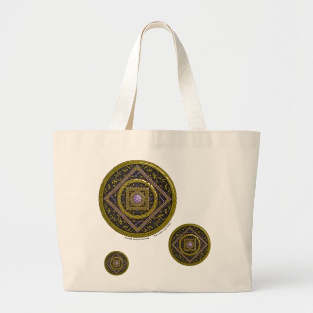 Sagittarius Mandala Tote Bag (Front)