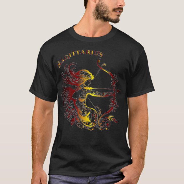 Sagittarius Men Black Shirt (Front)