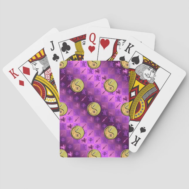 Sagittarius & Metal Boar Playing Cards (Back)