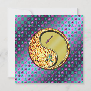 Sagittarius & Metal Dog Card