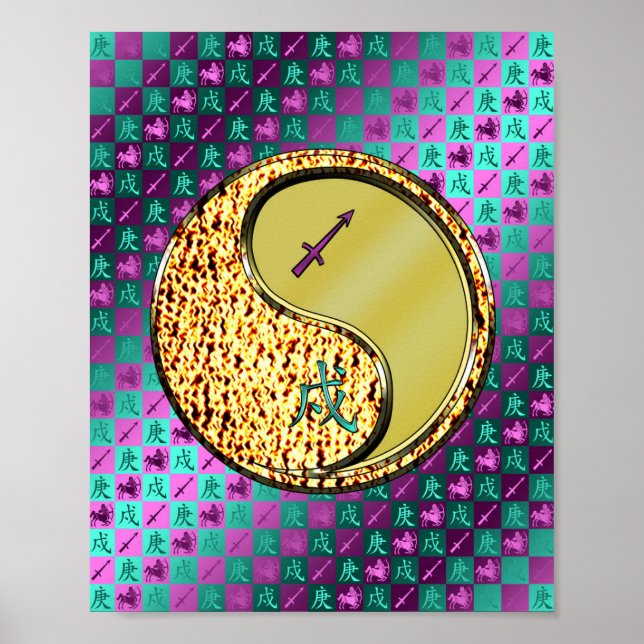 Sagittarius & Metal Dog Poster (Front)