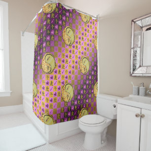Sagittarius & Metal Horse Shower Curtain