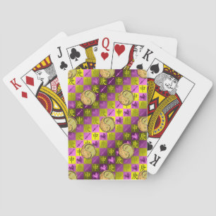 Sagittarius & Metal Monkey Playing Cards