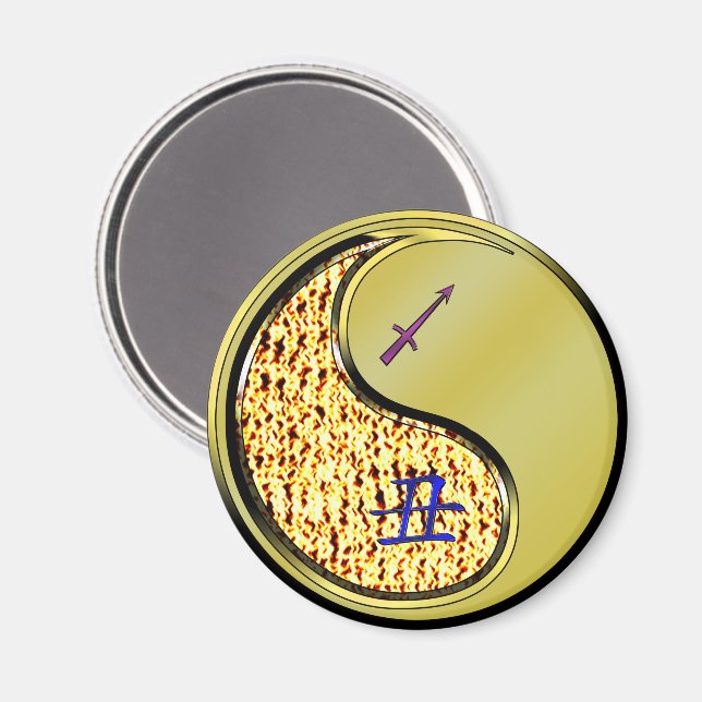 Sagittarius & Metal Ox Magnet (Front/Back)