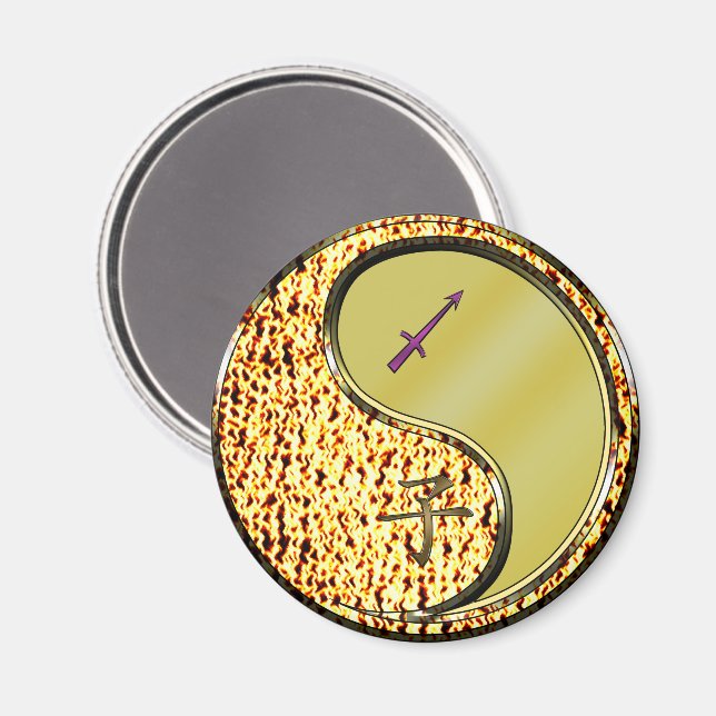 Sagittarius & Metal Rat Magnet (Front/Back)