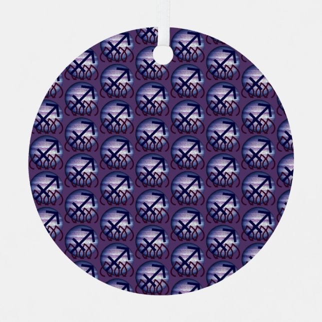 Sagittarius Metal Tree Decoration (Front)