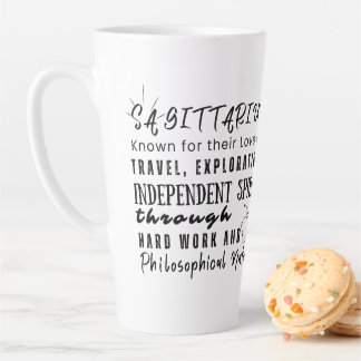 Sagittarius Motivational Quotes Zodiac Sign Latte Mug