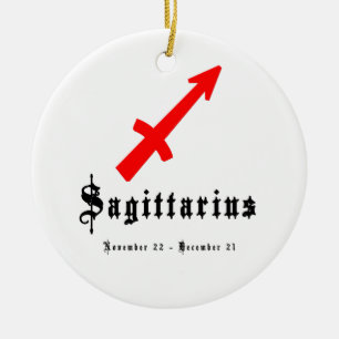 Sagittarius, November 22 - December 21 Ceramic Tree Decoration