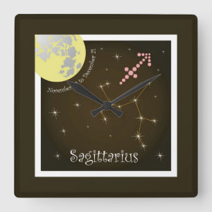 Sagittarius November 23 to December 21 Uhr Square Wall Clock