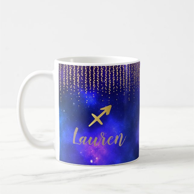 Sagittarius  Personalised Coffee Mug (Left)