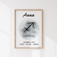Sagittarius Personalised Zodiac Custom name