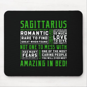 Sagittarius Personality Quote Astrology Funny Mouse Pad